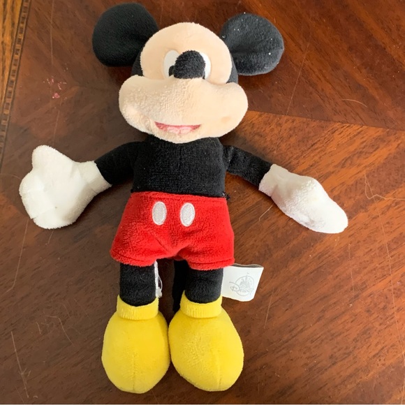 The Disney Store Minnie and Mickey Mouse Beanie Plushie Stuffed Animals - Picture 2 of 10